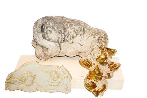 Vintage cherub angel wall - vintage,