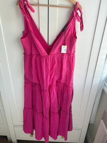 Bnwt primark pink tiered maxi - primark,