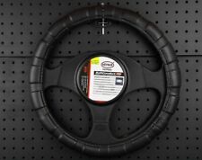 Car Van Steering Wheel Cover Anti-slip Leather Look Black 37-39cm 601000