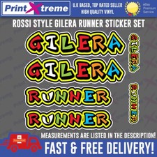 Gilera Runner Rossi Decal Stickers set sp vx fx vxr 125 172 180