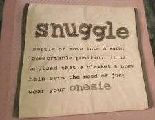 SNUGGLE CREAM & GREY CUSHION COVER