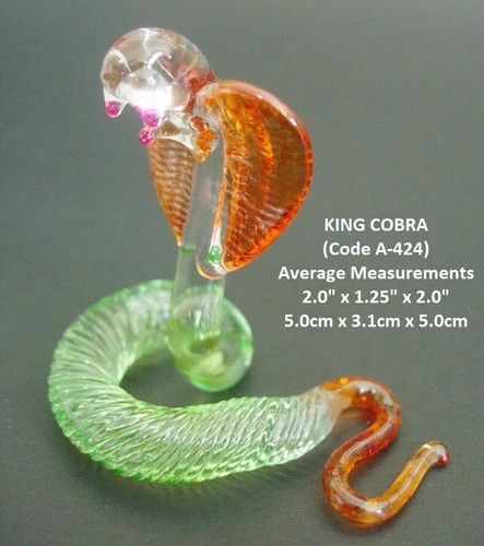 Glass snake king cobra - glass, reptile
