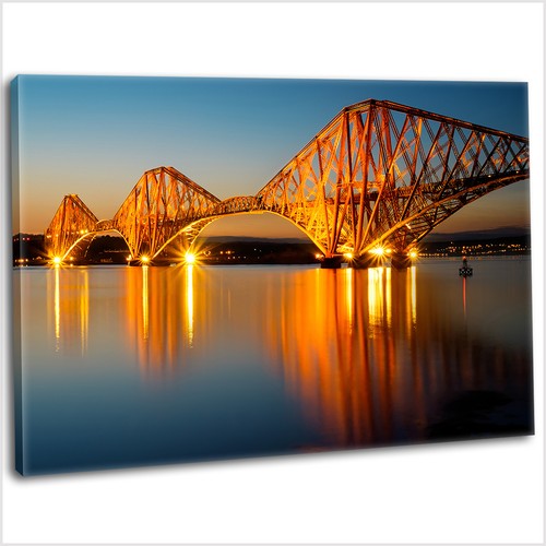 Forth bridge edinburgh - edinburgh, canvas