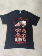 Men’s Led Zeppelin uk Tour 1971 T-shirt. Size M