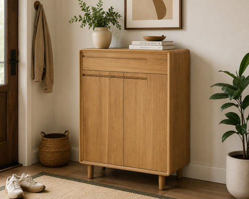 Solid oak scandic shoe - shoe, cabinet
