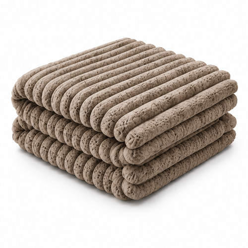 Ribbed soft fleece - ribbed,
