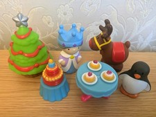 Early Learning Centre Happyland Bundle Of Figures Christmas Tree,Reindeer etc