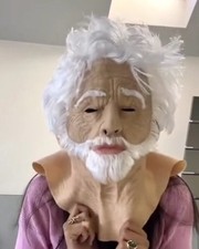 Old Man Full Head Mask
