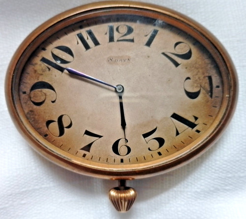 Swiss day oval brass - -,