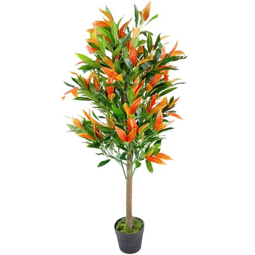 Artificial house plant red - house,
