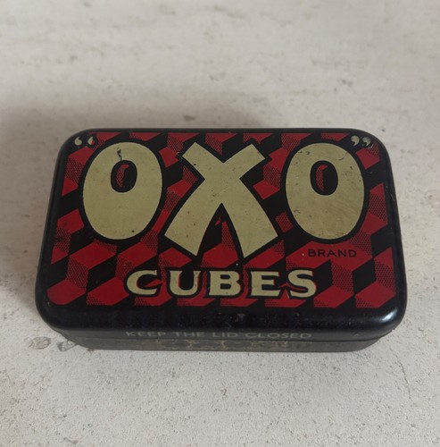 Vintage small oxo cubes - oxo, tin