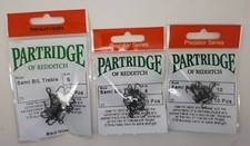PARTRIDGE Z3 SEMI BARBLESS TREBLE HOOKS  FOR RIG MAKING DEADBAIT PIKE HOOKS