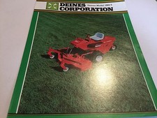 DEINES Corporation Commercial Ride On Riding Mowers 1980s Original Brochure