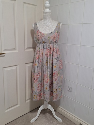 Ladies lined grey floral - ladies,
