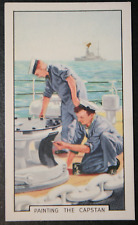 HMS DEVONSHIRE  Cruiser  Capstan Painting  Vintage 1937 Naval Card  GE26M