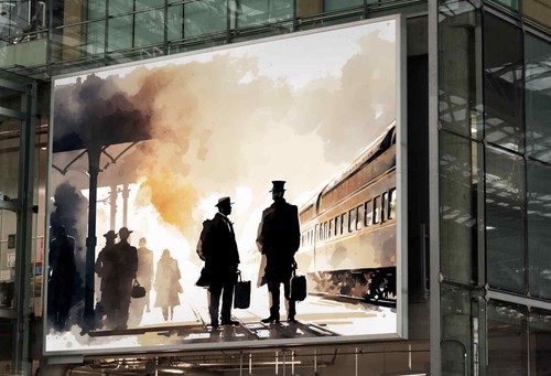 Vintage railway steam - steam, train