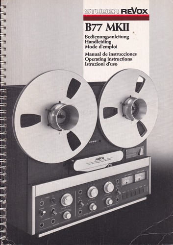 Manual for revox mk2 - for,