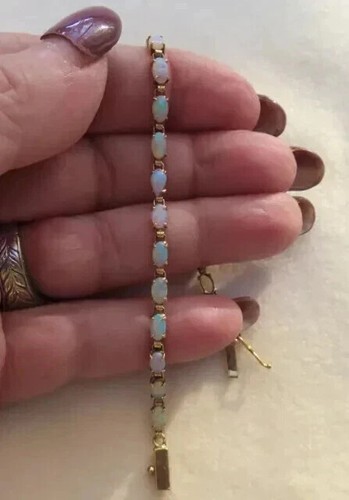 Fire opal oval lab - lab, created