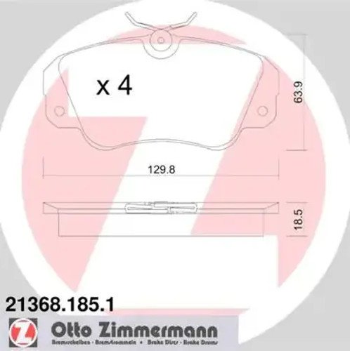 Brake pads 21368 185 - brake, 21368.185.1