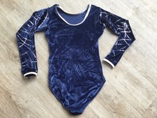 Child blue silver leotard