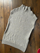 Ladies Massimo Dutti Tunic Tank Top Size 12 14 L Wool & Silk Blend