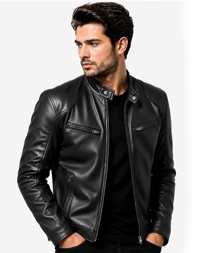 Men vintage cafe racer real - men's,