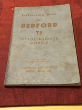 BEDFORD TJ PETROL-ENGINED MODELS INSTRUCTION BOOK..ISSUED 1971 VAUXHALL MOTORS.