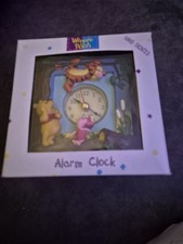 BNIB Winnie The Pooh Alarm Clock Hand Painted Lovely Piece