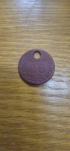 Vintage gpo key fob reward - gpo,
