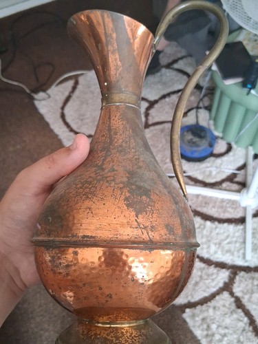 Vintage copper brass - &, ewer