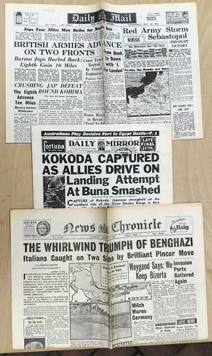 Ww2 newspapers daily mail - daily,