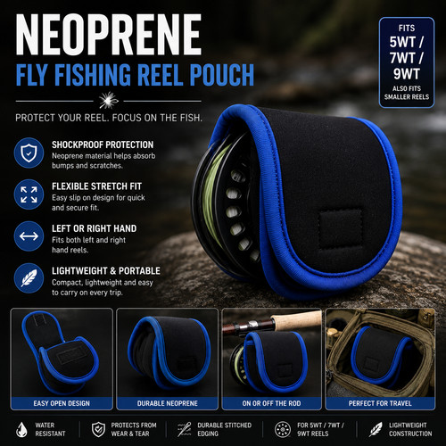 Neoprene fly fishing reel - fly,