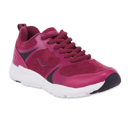 Ladies burgundy running shoe - burgundy,