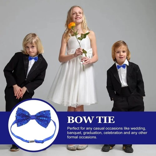 Sequin satin shiny bow - shiny,