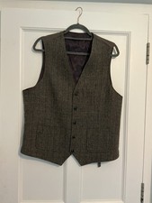 MENS BROWN MIX WAISTCOAT SIZE 44” - 112 CMS CHEST