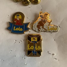 Job lot of 3 Lois jeans (a) metal lapel pins