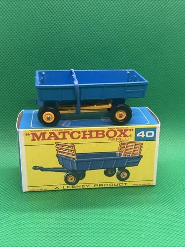 Matchbox 40c hay - trailer, in
