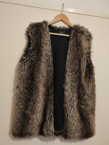 Zara knit grey faux fur - knit, open