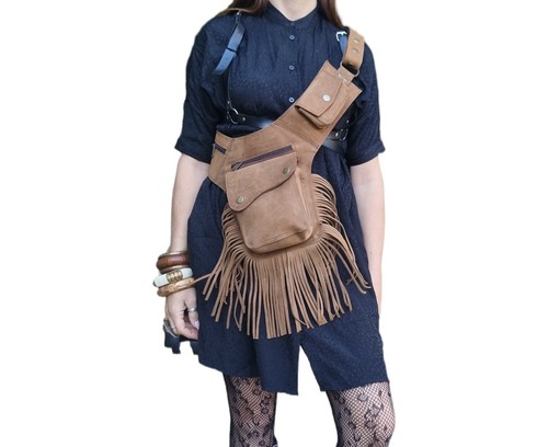Handmade rustic fringe leather - handmade,