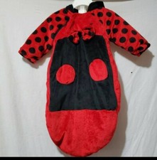 Ladybug Costume Bundler 0-6M