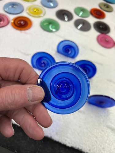 Glass roundels hand spun 60 - glass,