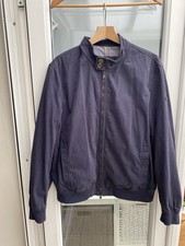 Hackett London Men's Blue High Neck Jacket Pockets Inside & Out Size XXL FADED