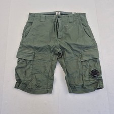 C.P. COMPANY Shorts Small 46 W30 Green Men's Cargo Cotton Casual Outdoor