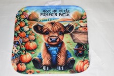 Autumn Highland Cow Potholder