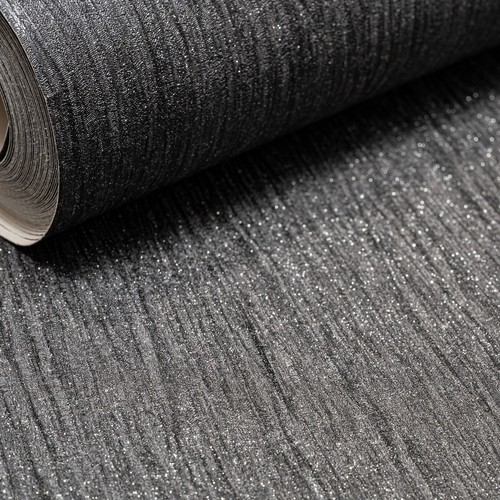 Plain black glitter wallpaper - plain,