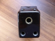 VINTAGE BROWN BAKELITE 3 ROUND PIN  PLUG ADAPTOR