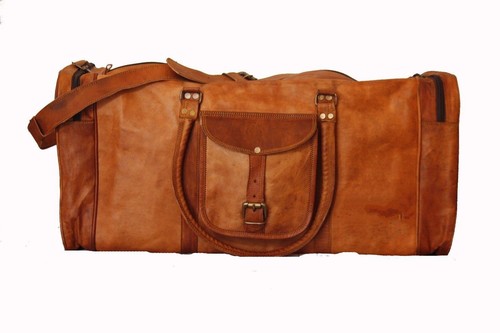 Leather travel bag duffle - leather,