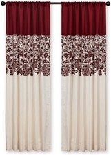 Set 2 Burgundy Cream Floral