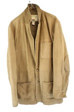 ORVIS Brown Leather Blazer