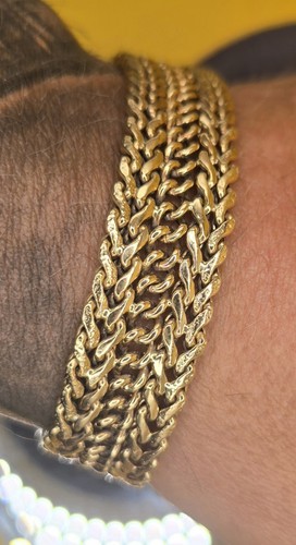 18ct italian gold - italian, woven